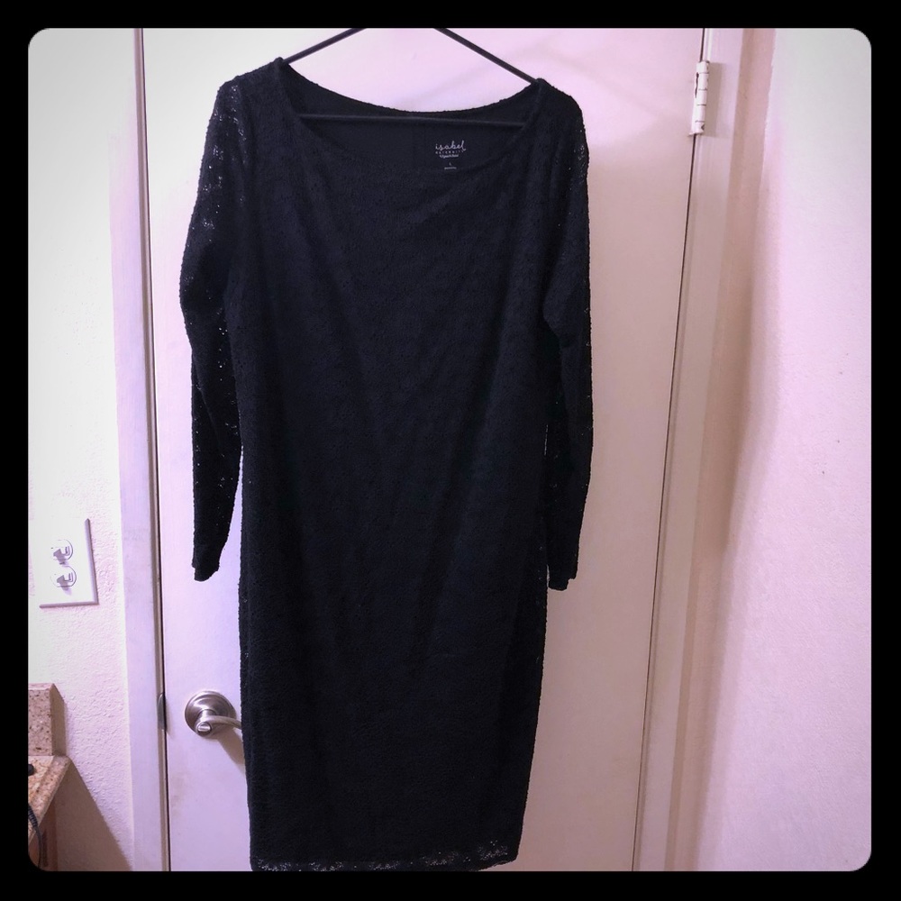 Black maternity dress